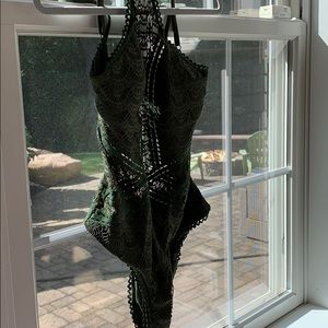Army green Becca bathing suit one piece